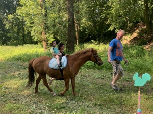 Den na koních 5.6.2019. Moc děkujeme paní Touškové a panu Touškovi za krásné dopoledne.